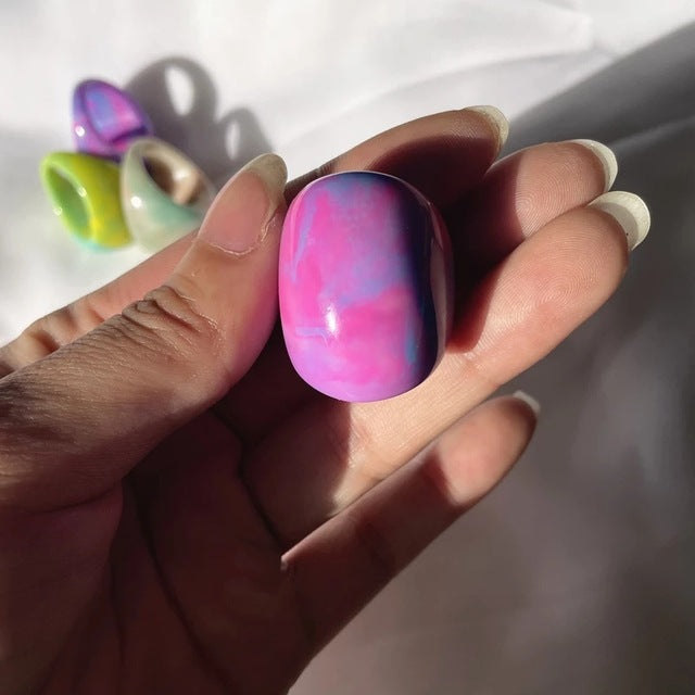 Wholesale Circular Colored Acrylic Rings