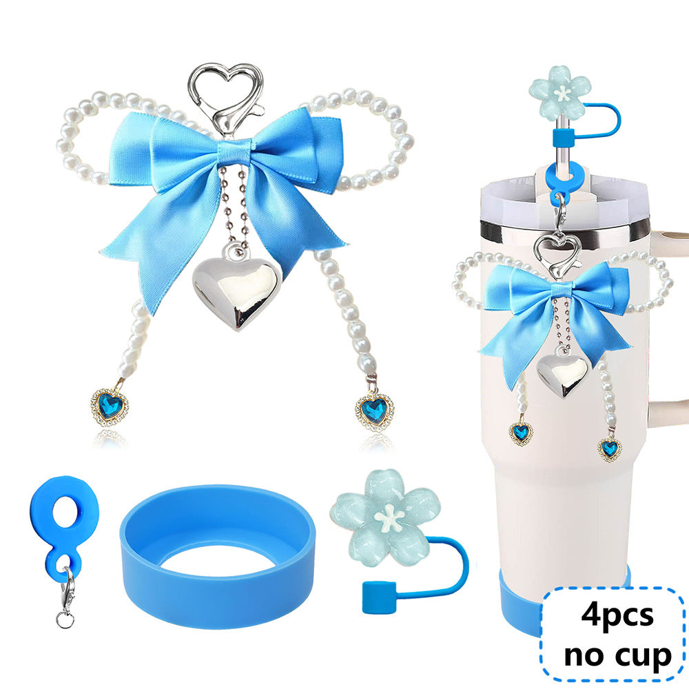 Wholesale Bowknot Pearl Phone Chain Love Straw Hat