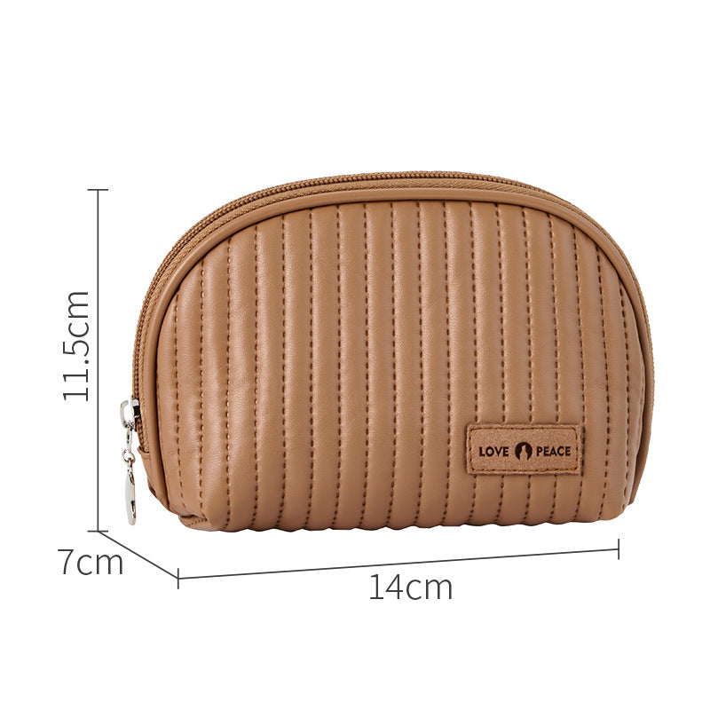 Wholesale Leather Portable Small Portable Toiletry Bag