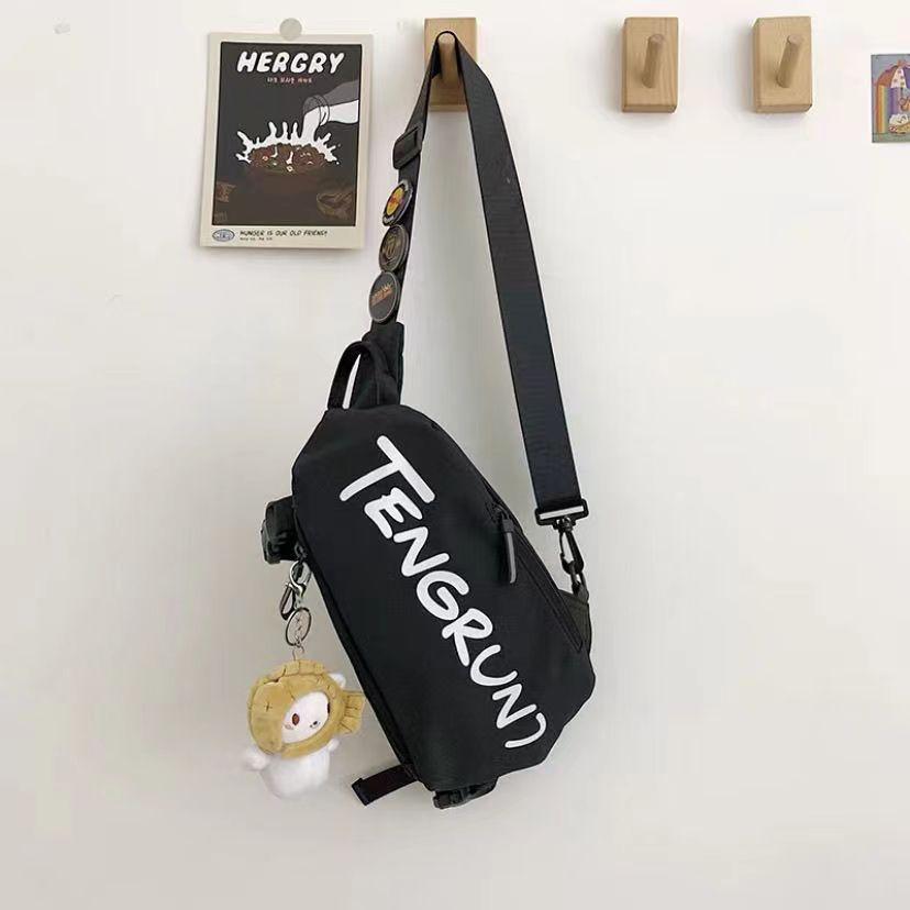 Wholesale Messenger bag sports waist bag casual fashion shoulder bag student personality small cross bag chest bag