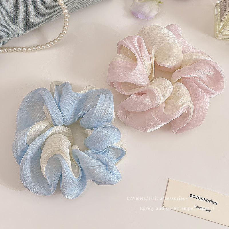 Wholesale Streamer Gradient Mesh Large Intestine Hair Tie