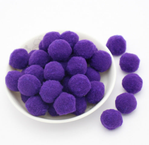 Wholesale 8mm diy handmade materials headdress accessories high elastic wool ball colorful wool ball no hole