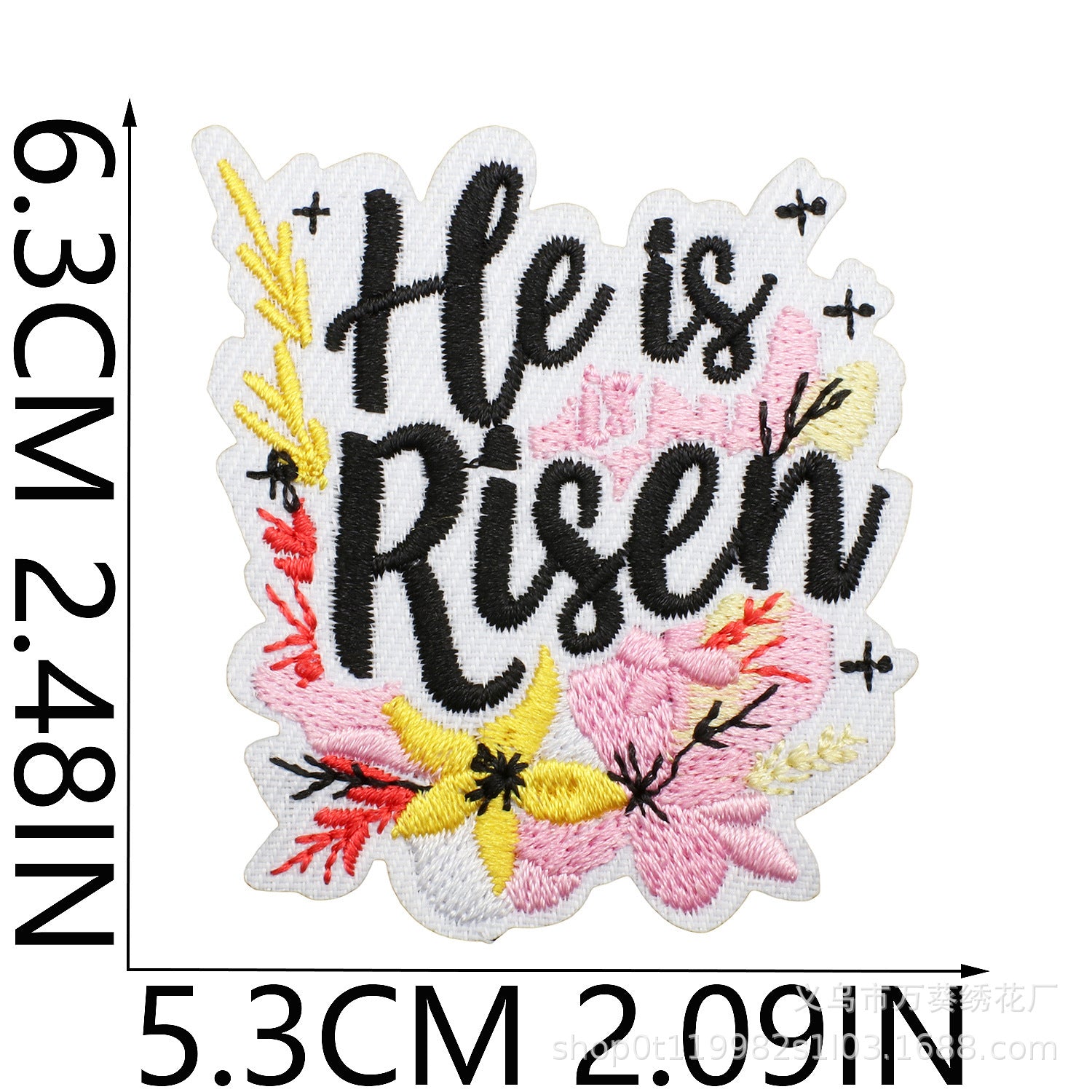 Wholesale Inspirational Embroidered Patch Alphabet Motto Clothing Decorative Accent For Resale