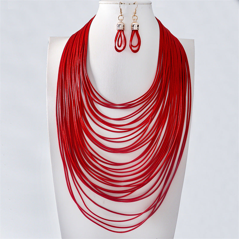 Wholesale New Hand-woven Multi-layer Necklace