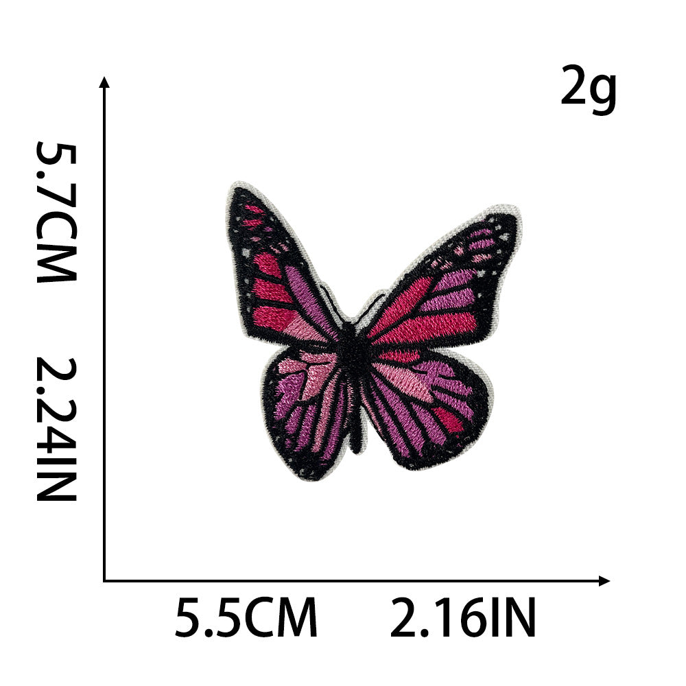 Wholesale 6 Pack Iron On Embroidered Butterfly Patches For Kids Clothing DIY Sewing Craft For Coats Jeans More
