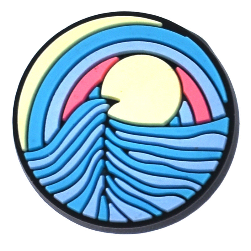 Wholesale 100pcs Summer Soft Rubber DIY Shoe Flower Decorative Buckle Accessories