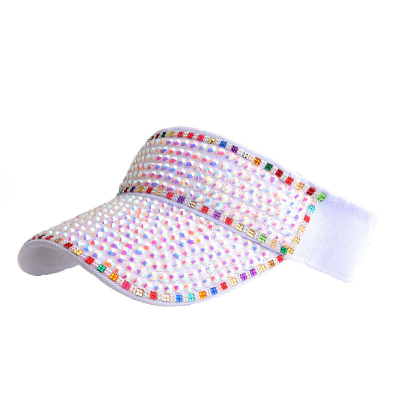 Wholesale Diamond-encrusted Empty Top Hats Colorful Diamond Point Diamond Hats