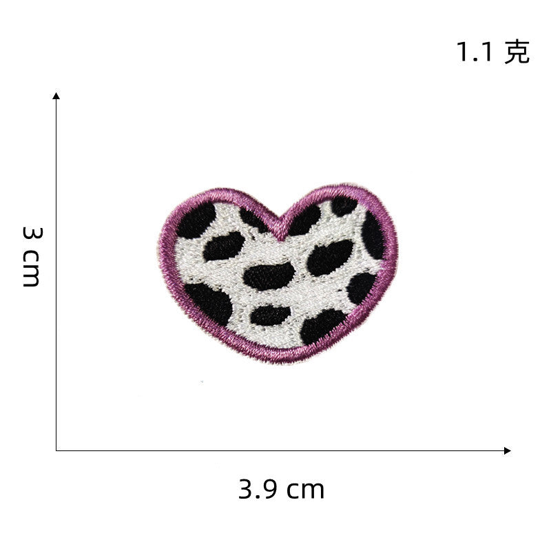 Wholesale Cartoon Heart Fabric Embroidery Patch