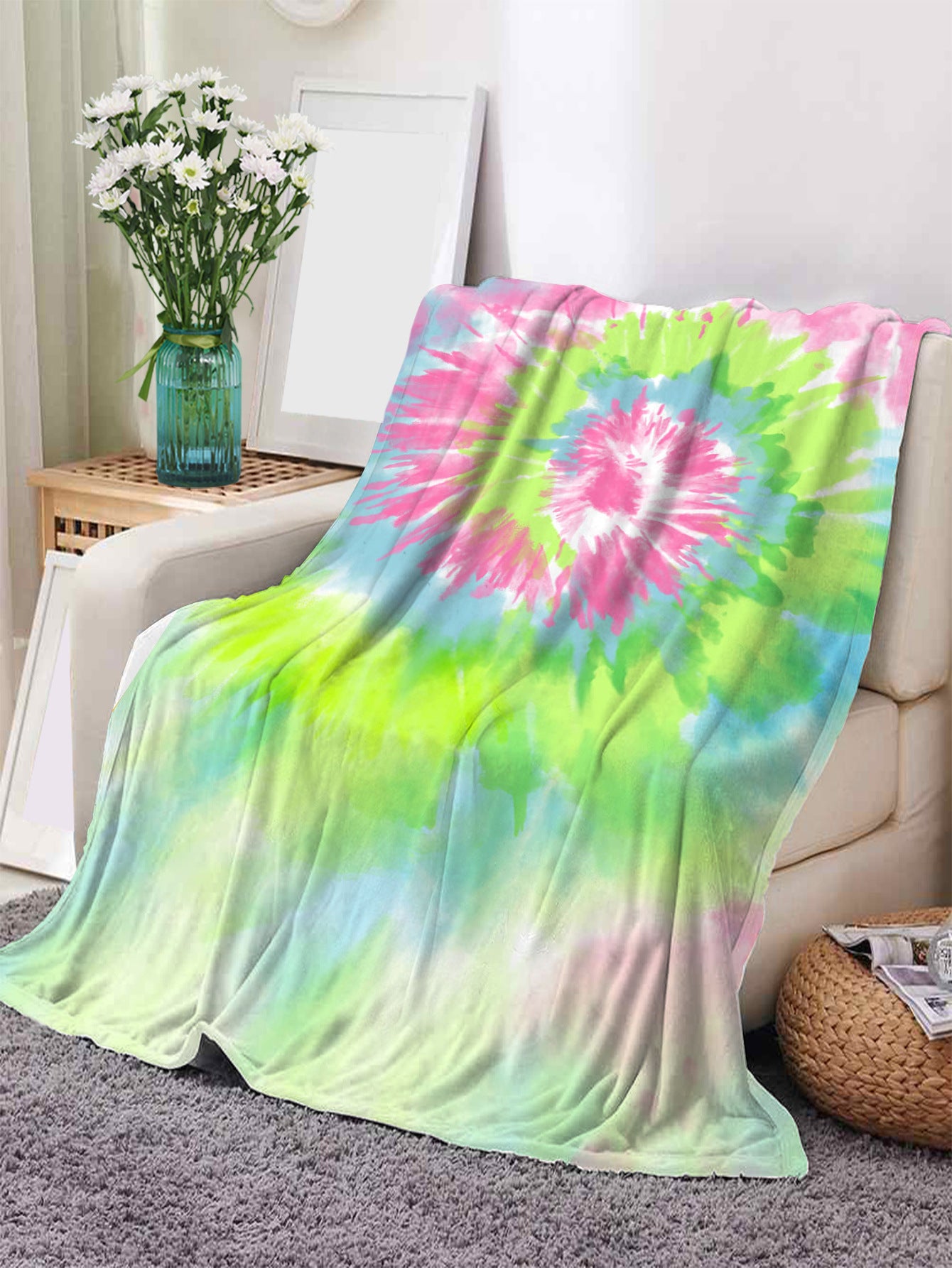 Wholesale Leopard Print Cow Pattern Dog Paw Falaise Blanket Office Vehicle Travel Necessary Cover Blanket