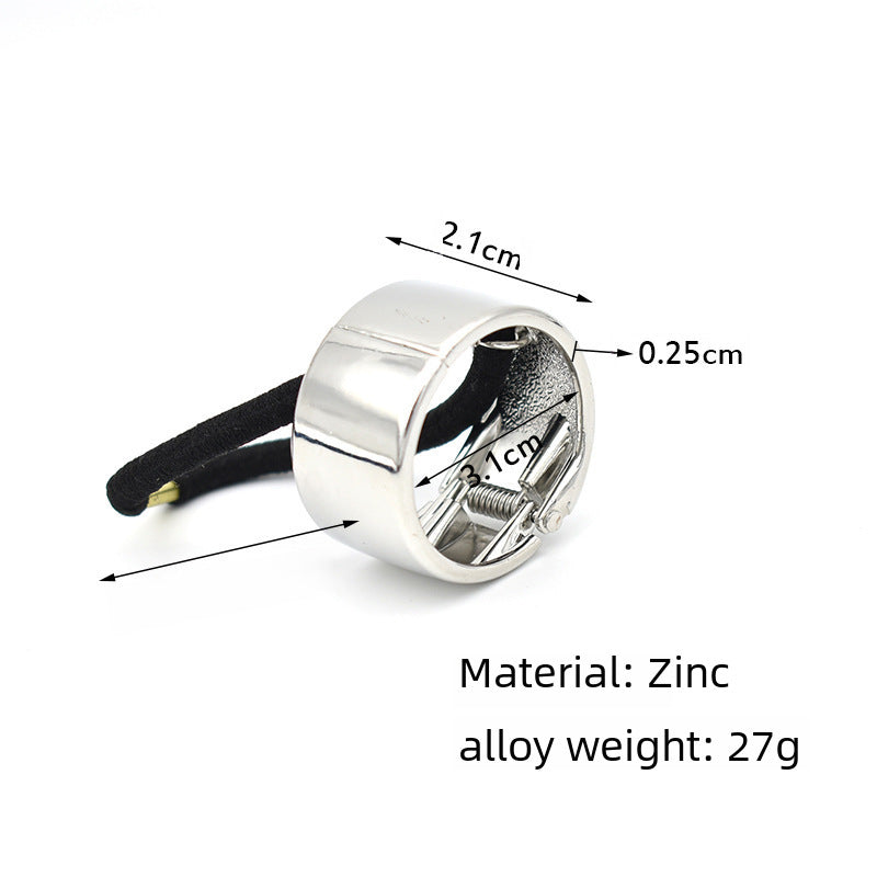 Wholesale Metal high-grade simple glossy fashion ponytail buckle headband