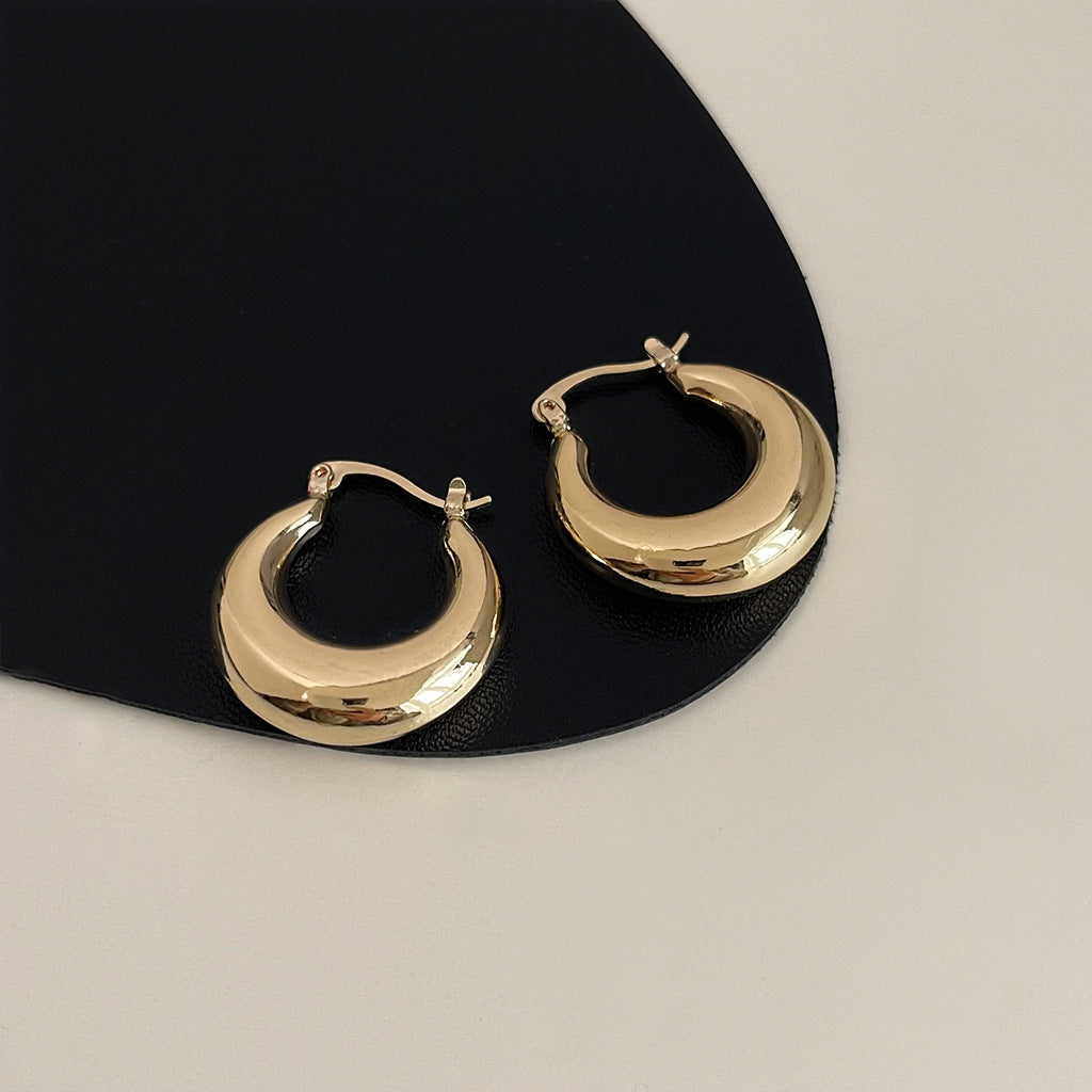 Wholesale Retro geometric metallic irregular earrings