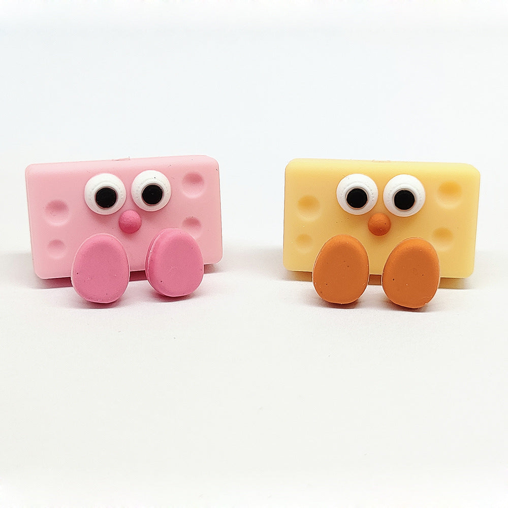 Wholesale 20pcs/pack 3D silicone beads cartoon three-dimensional food grade silicone beads