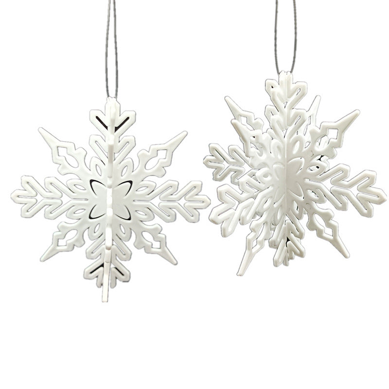 Wholesale Sales multi-style plastic snowflake  decoration