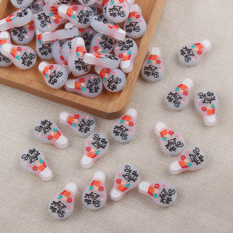Wholesale 3pcs silicone bulb gum beads