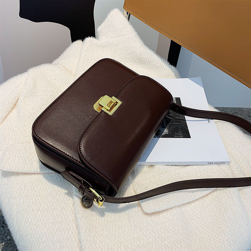 Wholesale Autumn and Winter New PU Texture Crossbody Crossbody Solid Color Simple Small Square Bag