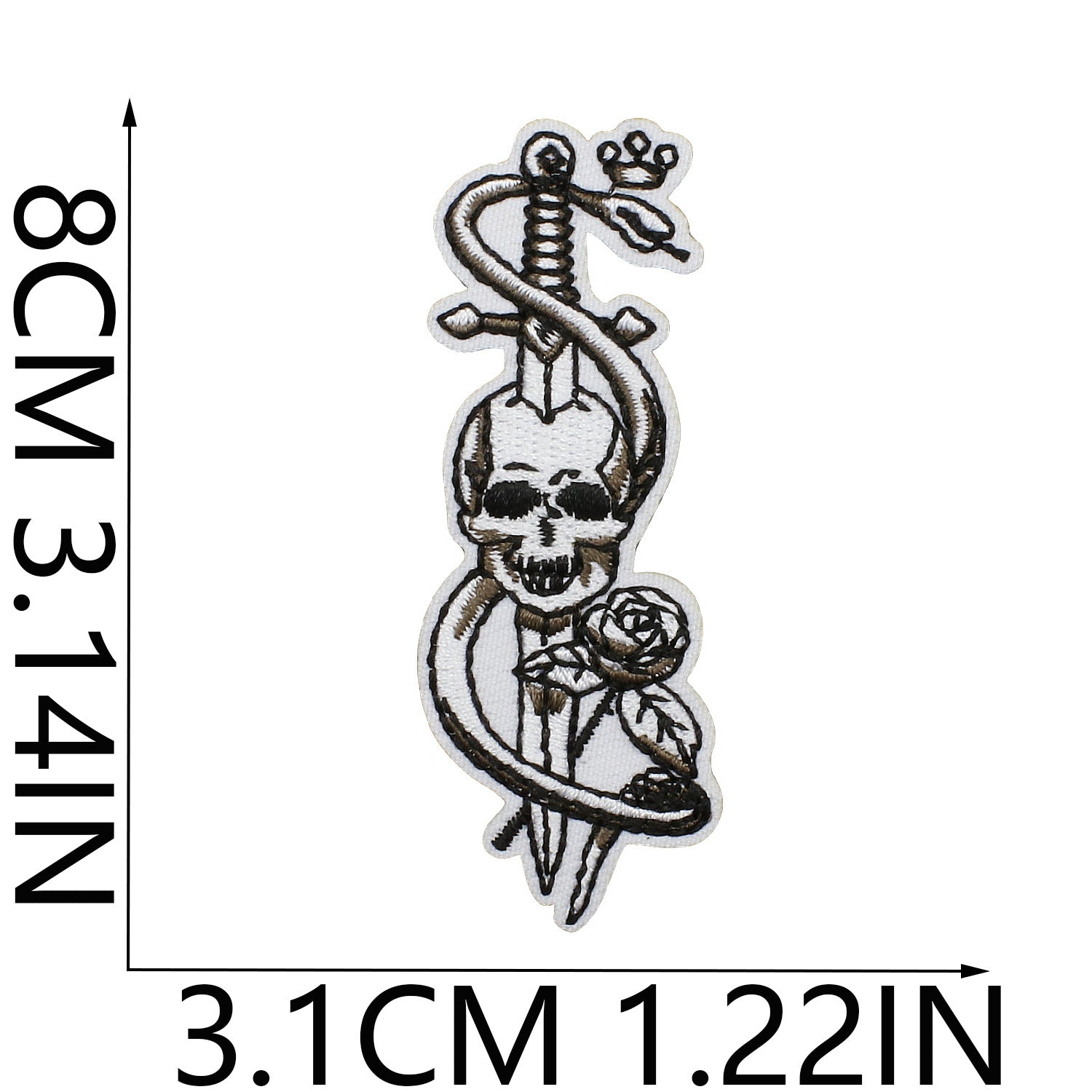 Wholesale Iron On Embroidered Patch Set Love Lips Lightning Black White Flowers Trendy Fashion Clothing Decoration Gift Resale