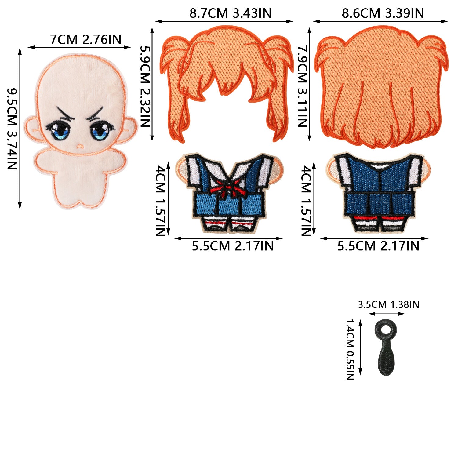 Wholesale Cute Anime Embroidery Patches DIY Sew On Cloth Patches For Clothing And Bags Fashion Accessory Gift For Crafting Resale