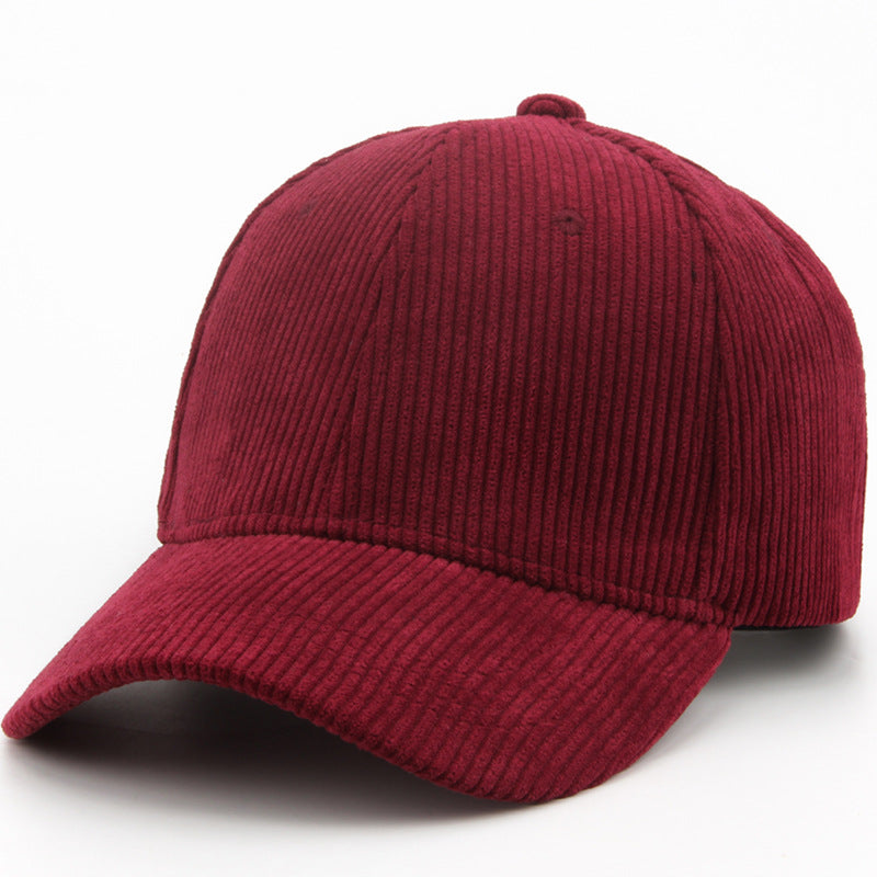 Wholesale Autumn and Winter Corduroy Stick Solid Color Retro Casual Warm Hat