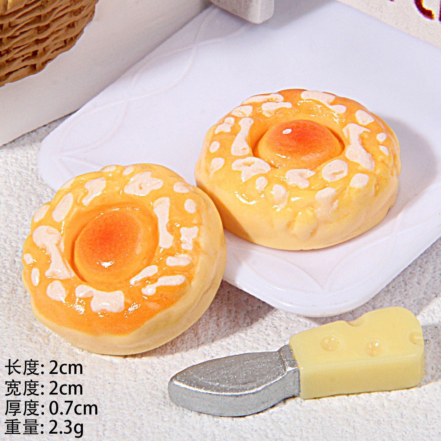 Wholesale Simulation food toy bread bakery shop ornaments No Hole