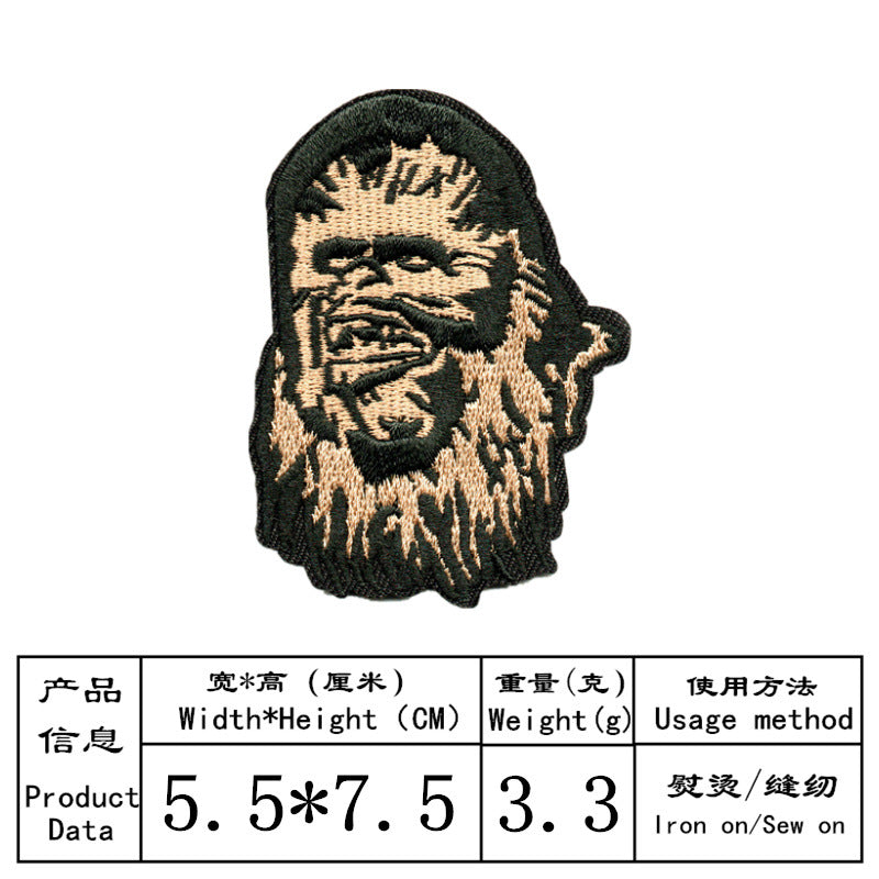 Wholesale Trendy Twill Embroidered Patches Clothing Accessory Cap Badge DIY Craft Supply Resale