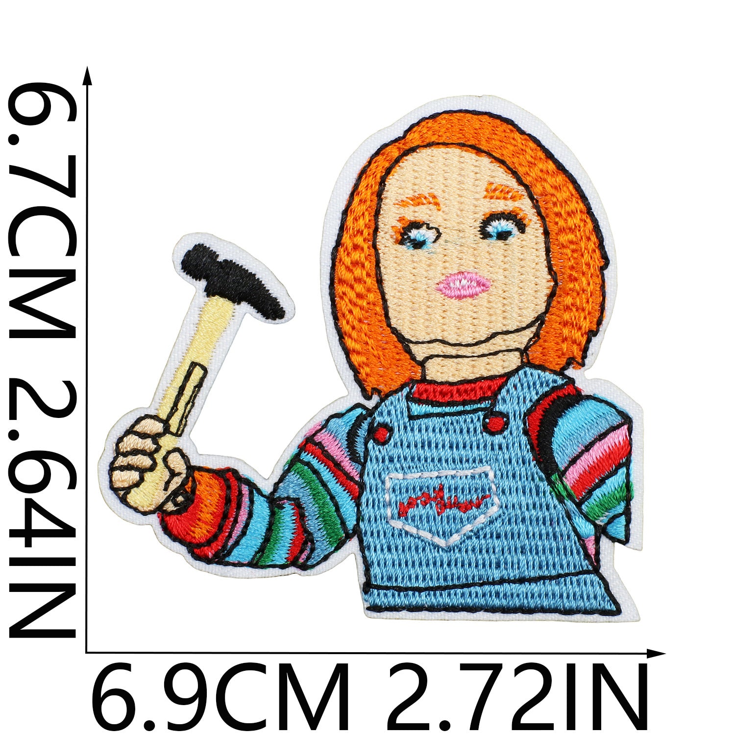 Wholesale  y Doll Ghost Bride Embroidered Patch Polyester Clothing Accessory For Costume OLY Exclusive