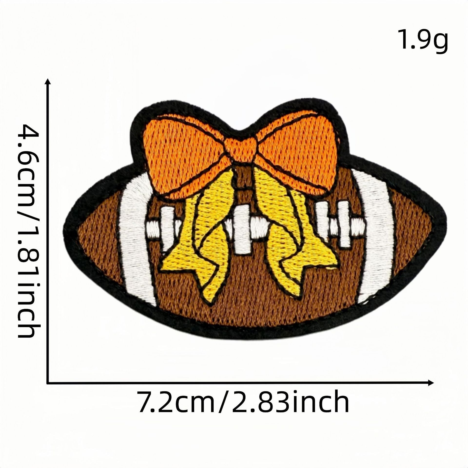 Wholesale Trendy Cartoon Rugby Embroidered Iron On Patches Leopard Print Decorative Applique DIY Craft Accessory