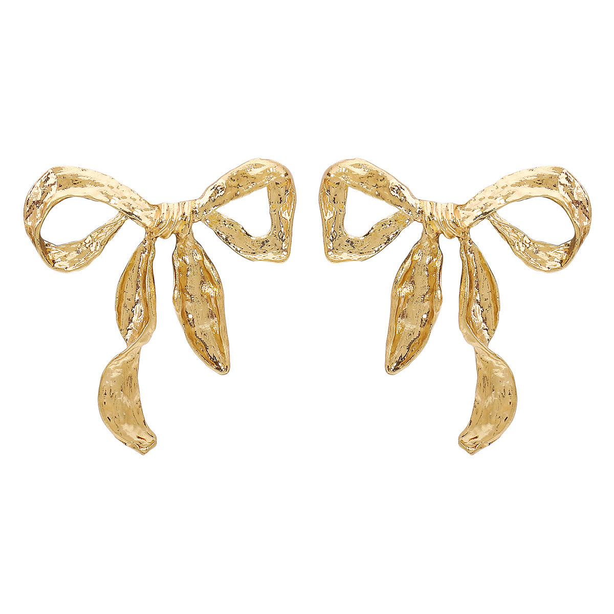Wholesale Vintage Fashion Metal Bow Earrings