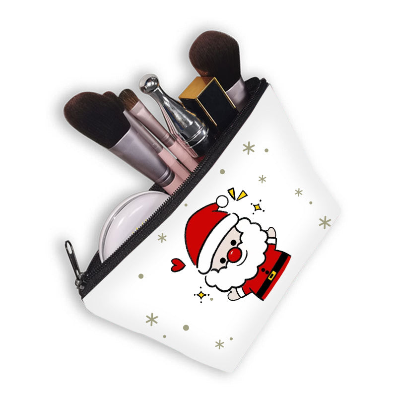 Wholesale Christmas Polyester Makeup Bags, Wash Bags, Storage Bags