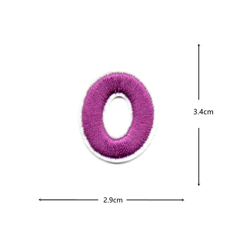 Wholesale Colorful numeric and English letters DIY Patches