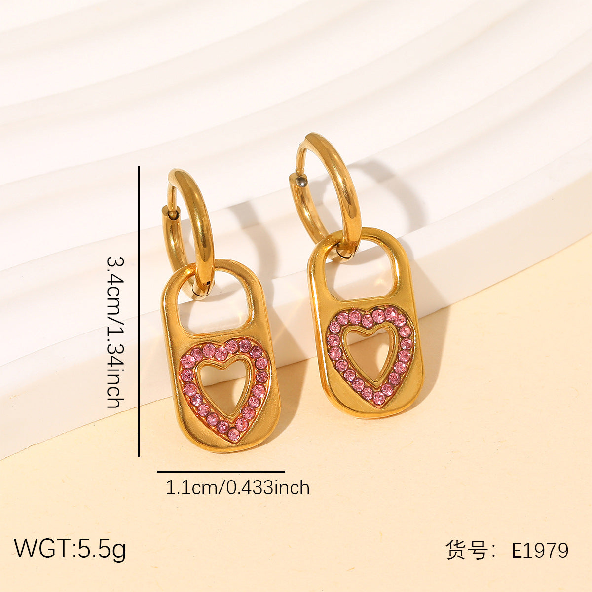 Wholesale Stainless steel earrings for autumn and winter