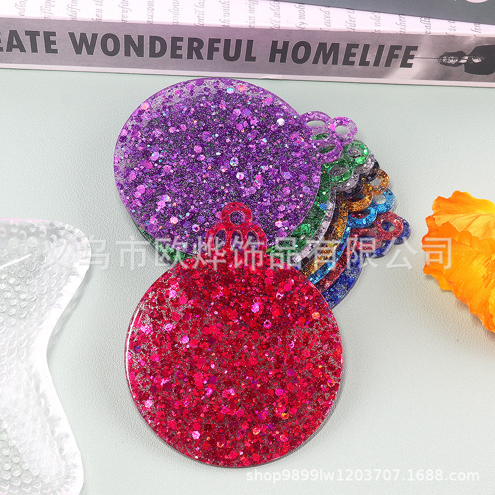 Wholesale 10pcs/ pack Acrylic Christmas Ornaments Decoration DIY Craft Christmas Tree Ornaments Patches