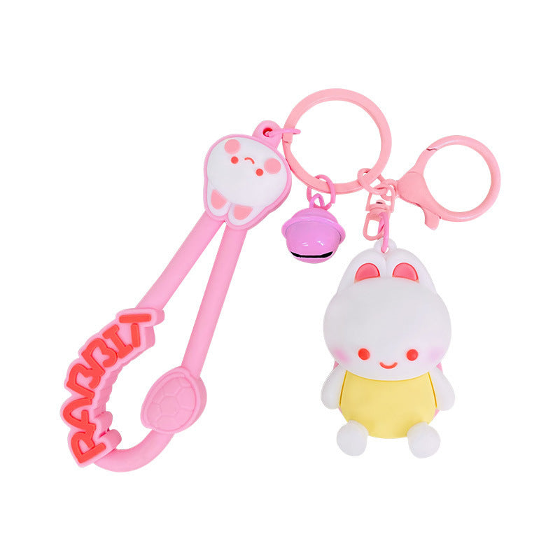 Wholesale Cartoon Rabbit Silicone Keychains