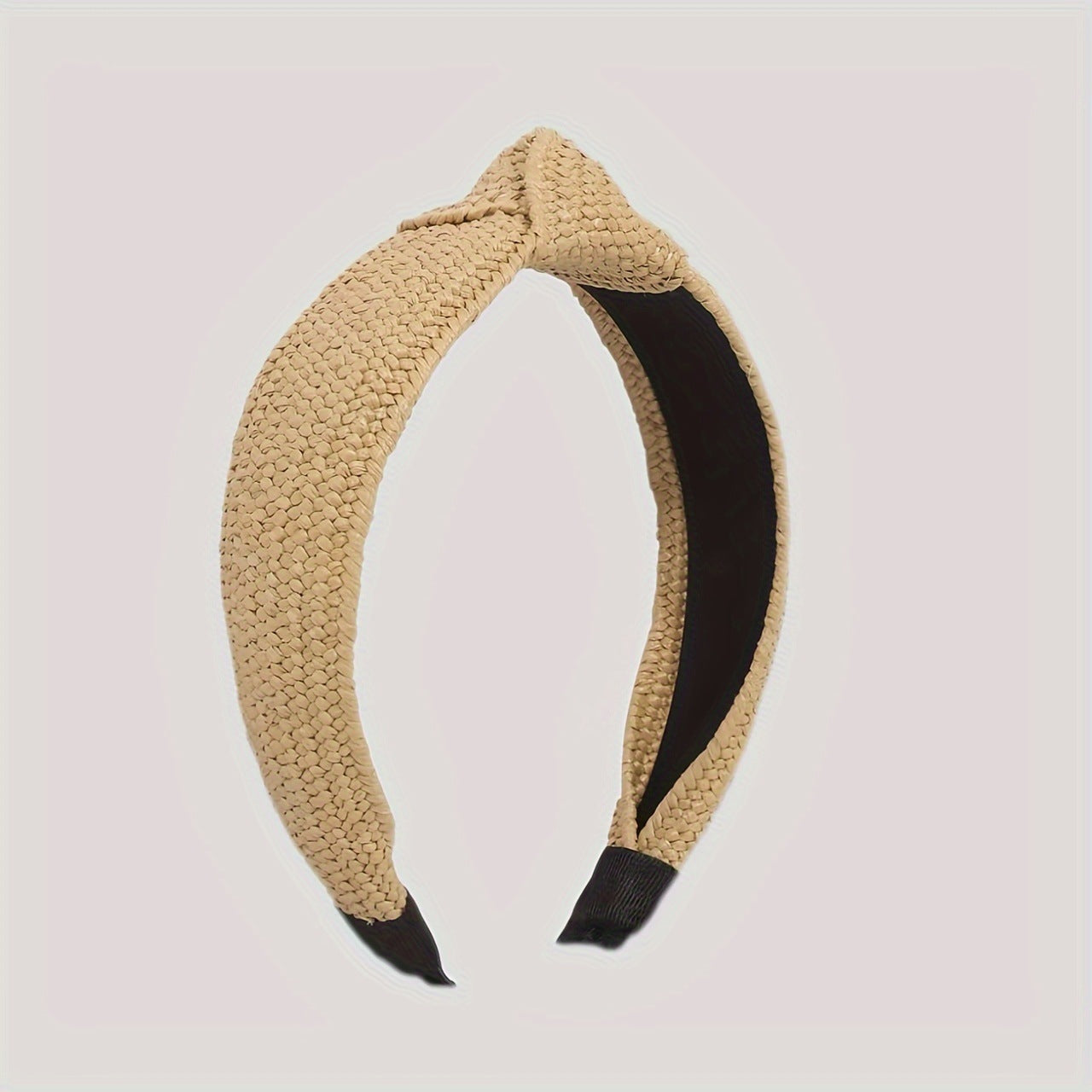 Wholesale Straw braided trendy temperament wide-brimmed simple knotted hair accessories