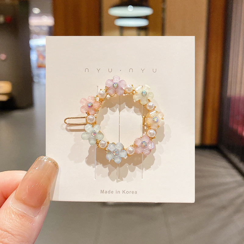 Wholesale Rhinestone Pearl Hair Clip Set