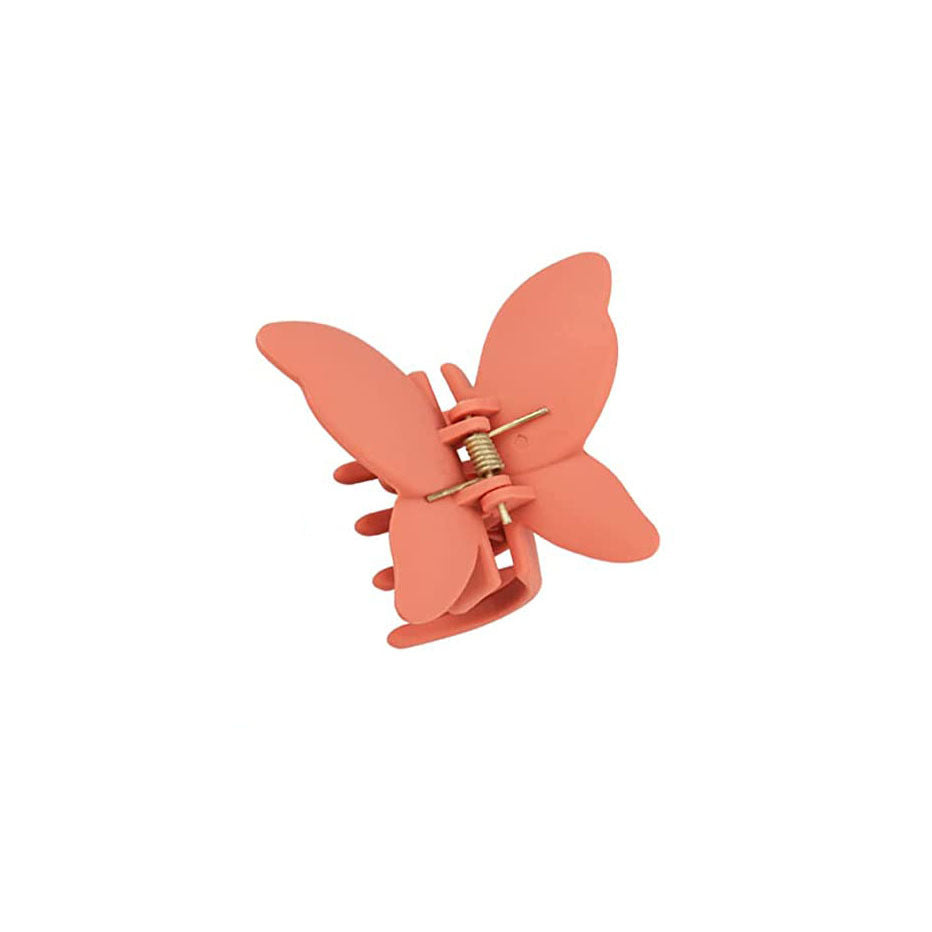 Wholesale Butterfly Frosted ABS Hair Clips