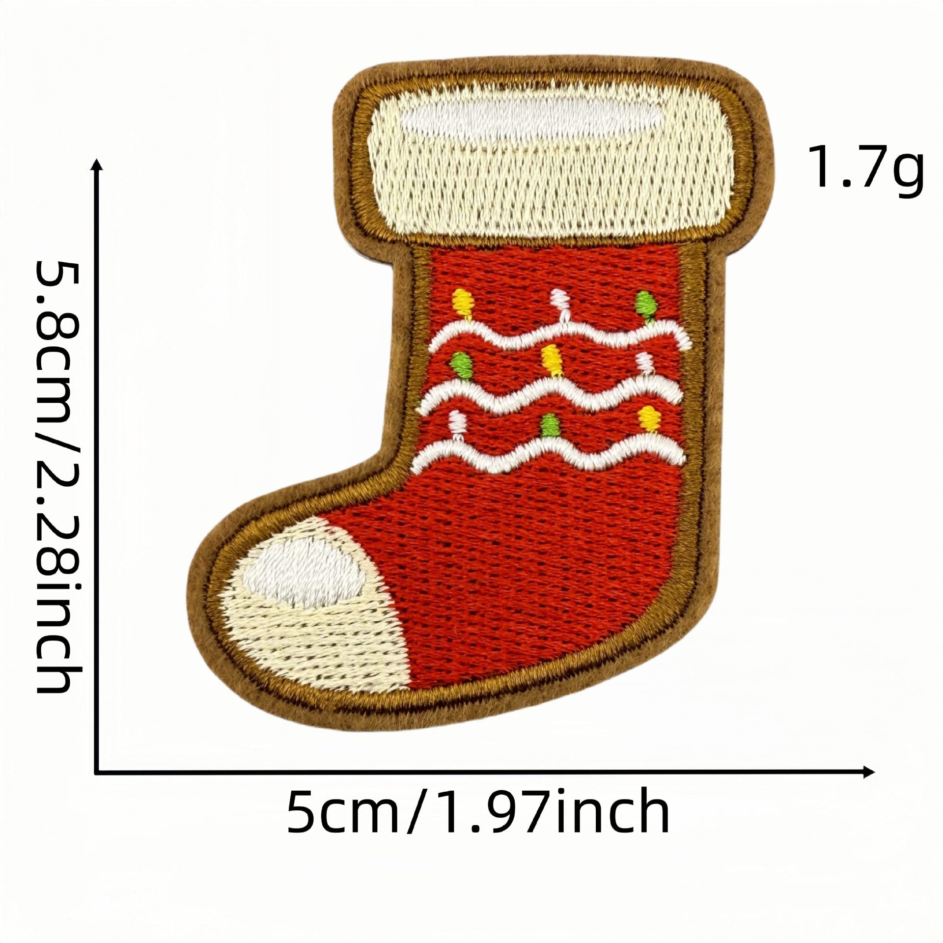 Wholesale Cartoon Christmas embroidery patch accessories ironing hot melt adhesive