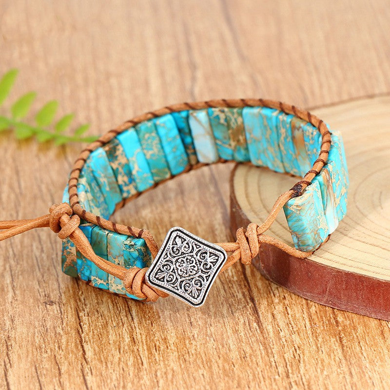 Wholesale Hand-woven Leather European and American Bohemian Creative Bracelet