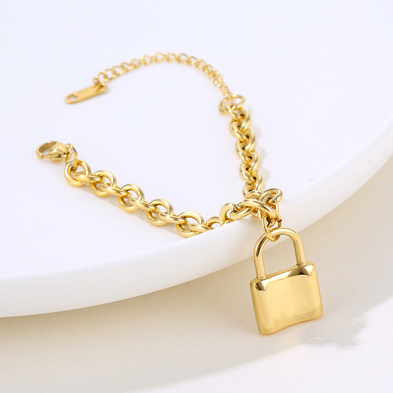 Wholesale Gold Pendant Stainless Steel Bracelet