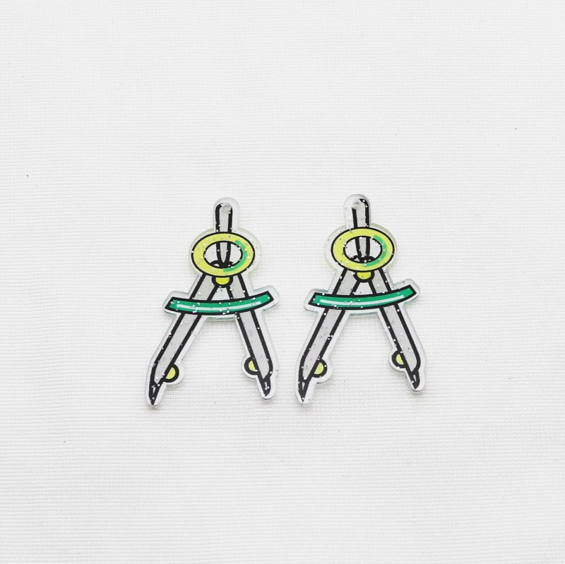 Wholesale 10pcs Back To School Theme Glitter Accessories FlatBack