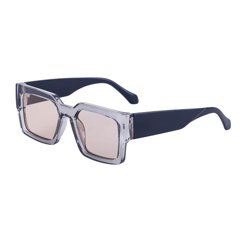 Wholesale Square Frame Color Contrast PC Sunglasses