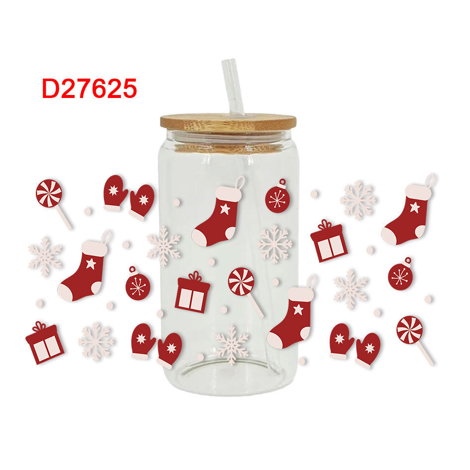 Wholesale UV Transfer Paste Glass Crystal Label Crystal Paste 16OZ UV DTF WRAPS 23cmX11cm