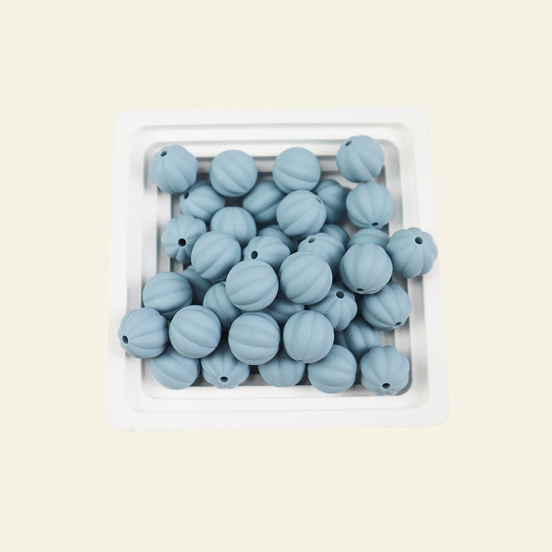 Wholesale 100pcs/pack Candy-colored silicone pumpkin beads