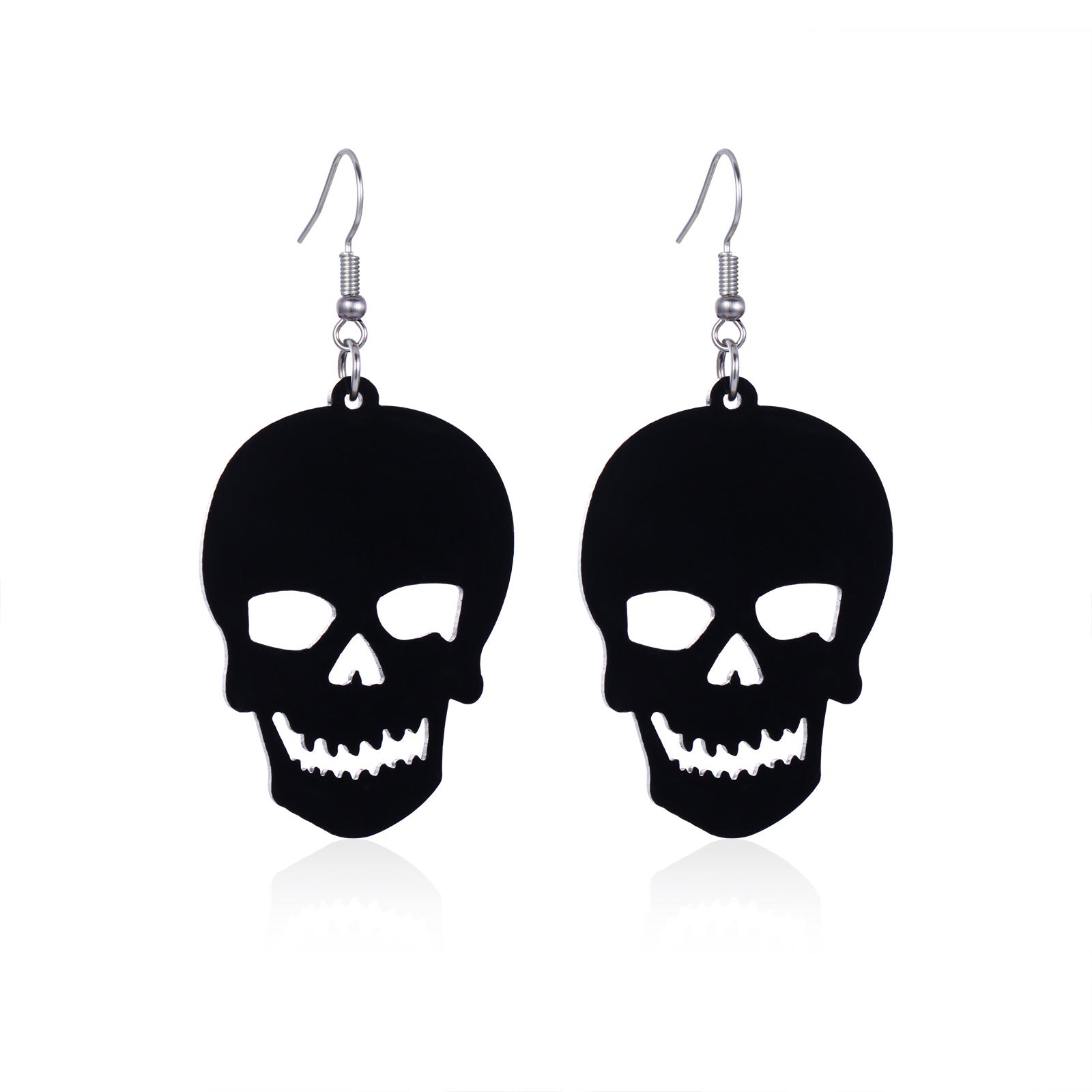 Wholesale Handmade Acrylic  Earrings Skull  Web Bat Design Trendy Jewelry Accessory For Party