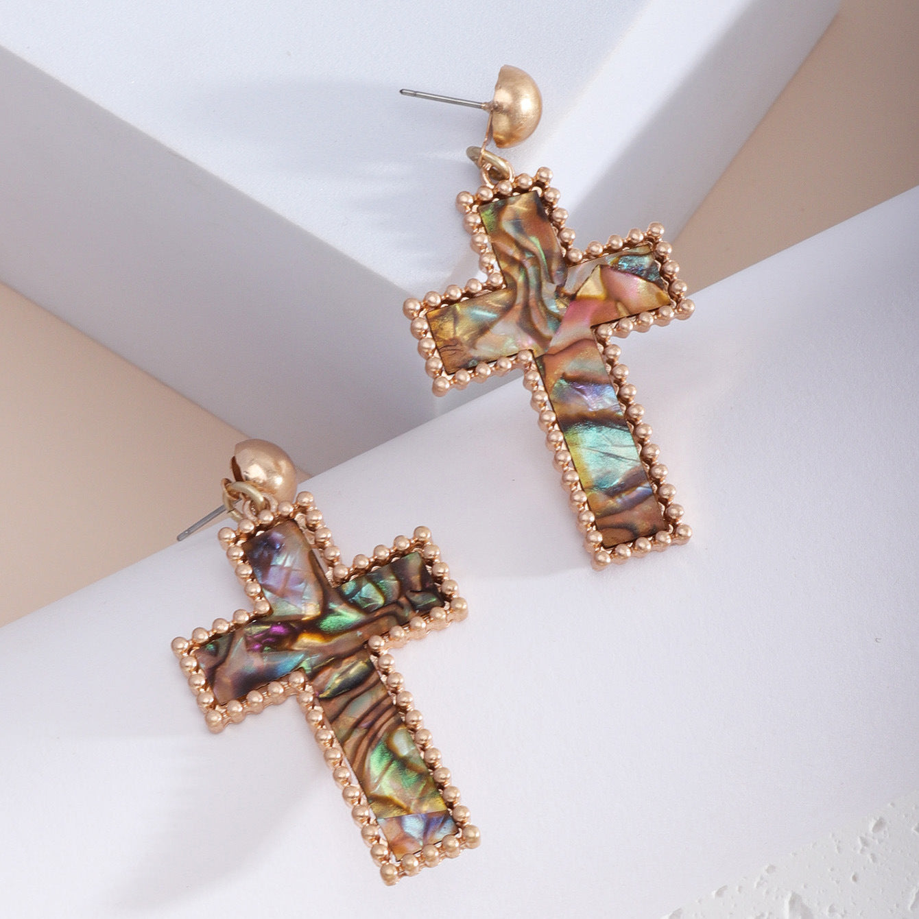Wholesale Cross Fashion Personality Simple Versatile Earrings