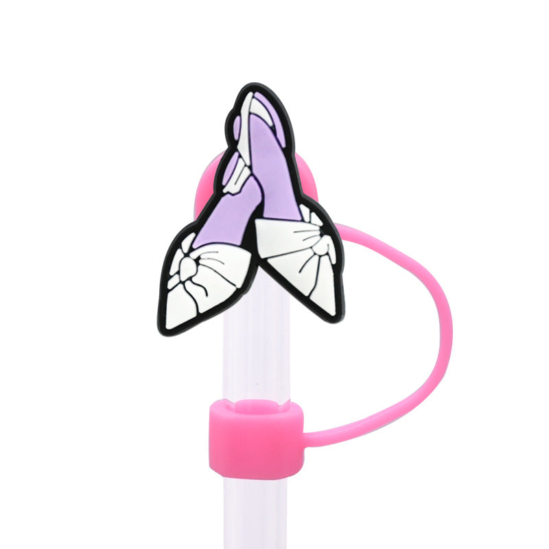 Wholesale Random 100pcs 10mm  Valentine' s Day dust plug straw accessories