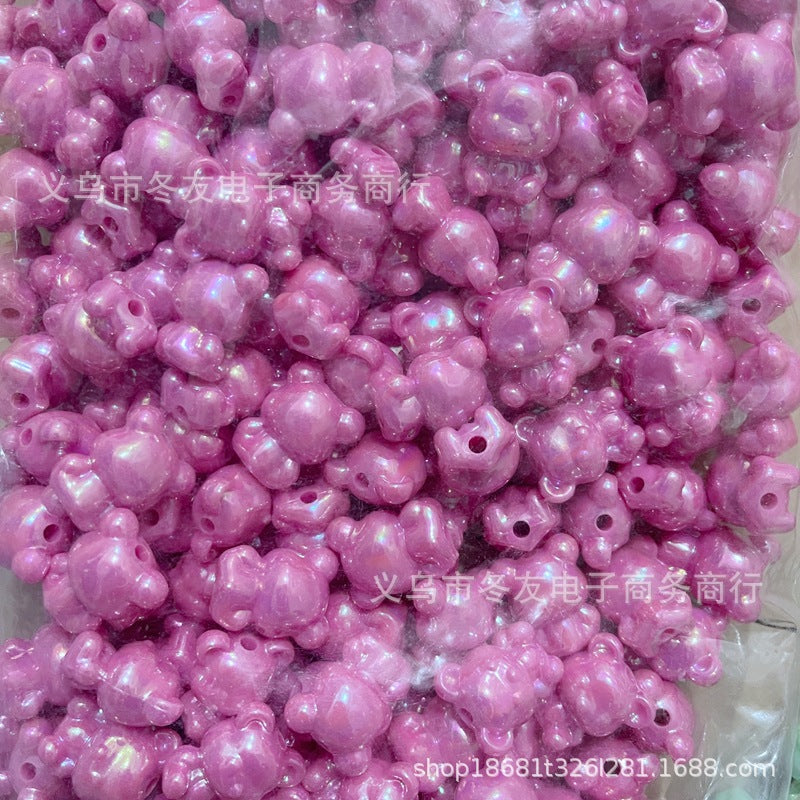 Wholesale 20pcs/pack Acrylic  Vertical Hole Beaded Pen DIY Acrylic Beads