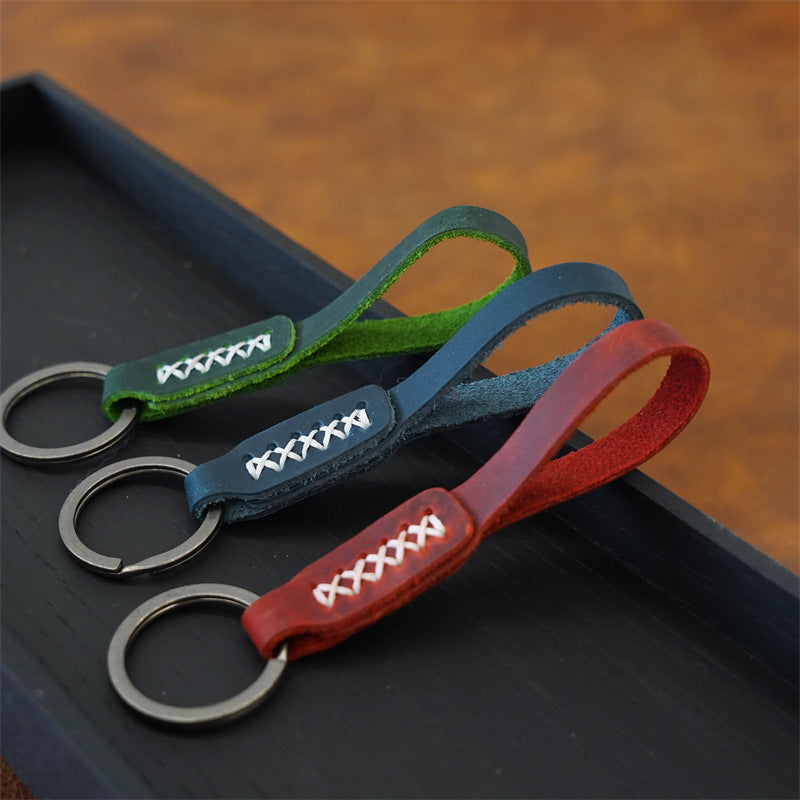 Wholesale Handmade Retro Cowhide Keychains