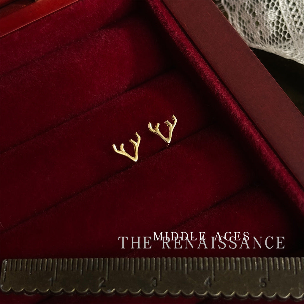 Wholesale Medieval Christmas Series Zircon Bell Bow Earrings