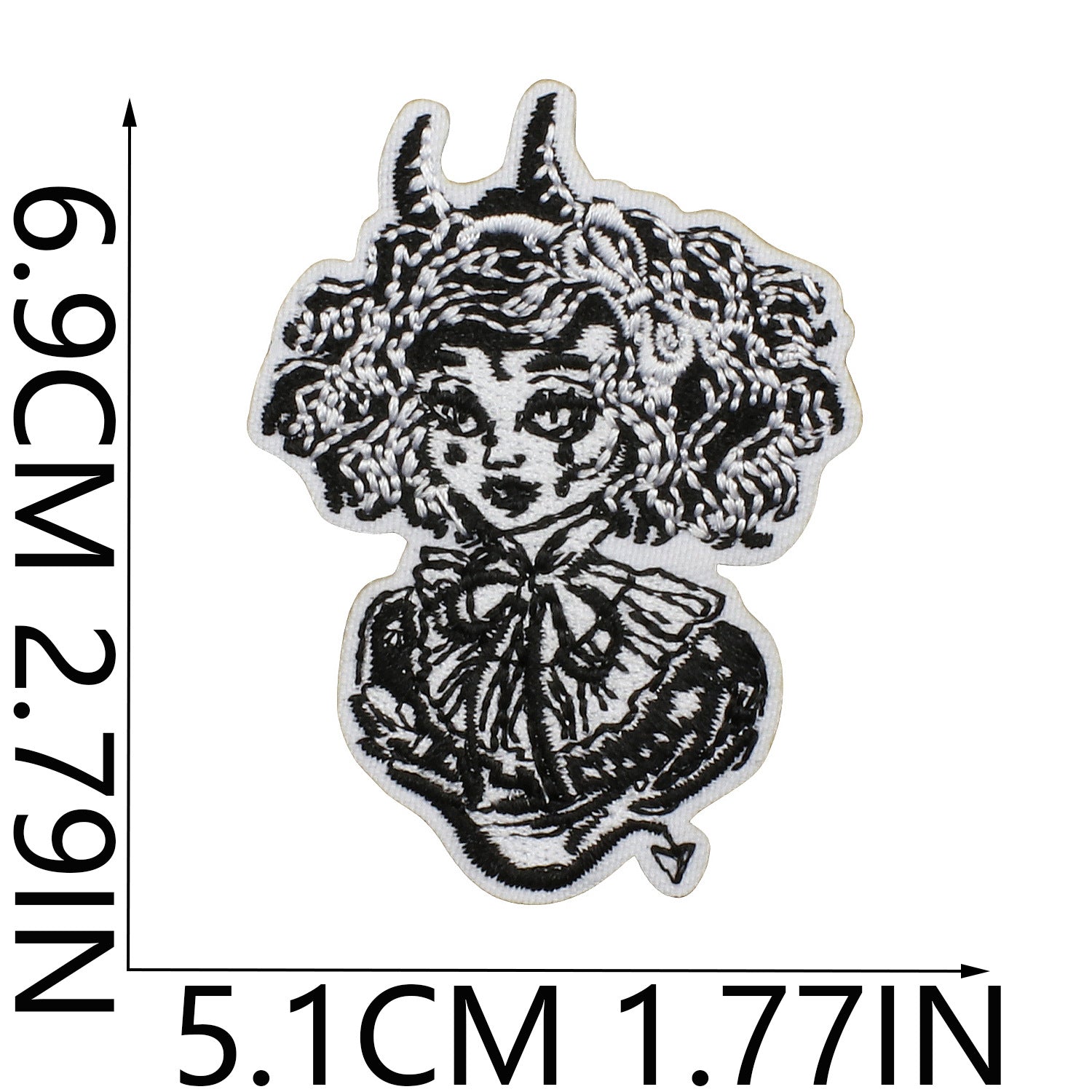Wholesale Iron On Embroidered Patch Set Love Lips Lightning Black White Flowers Trendy Fashion Clothing Decoration Gift Resale