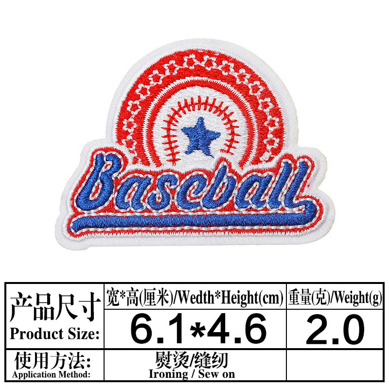 Wholesale Cartoon Baseball Football Embroidery DIY Patches